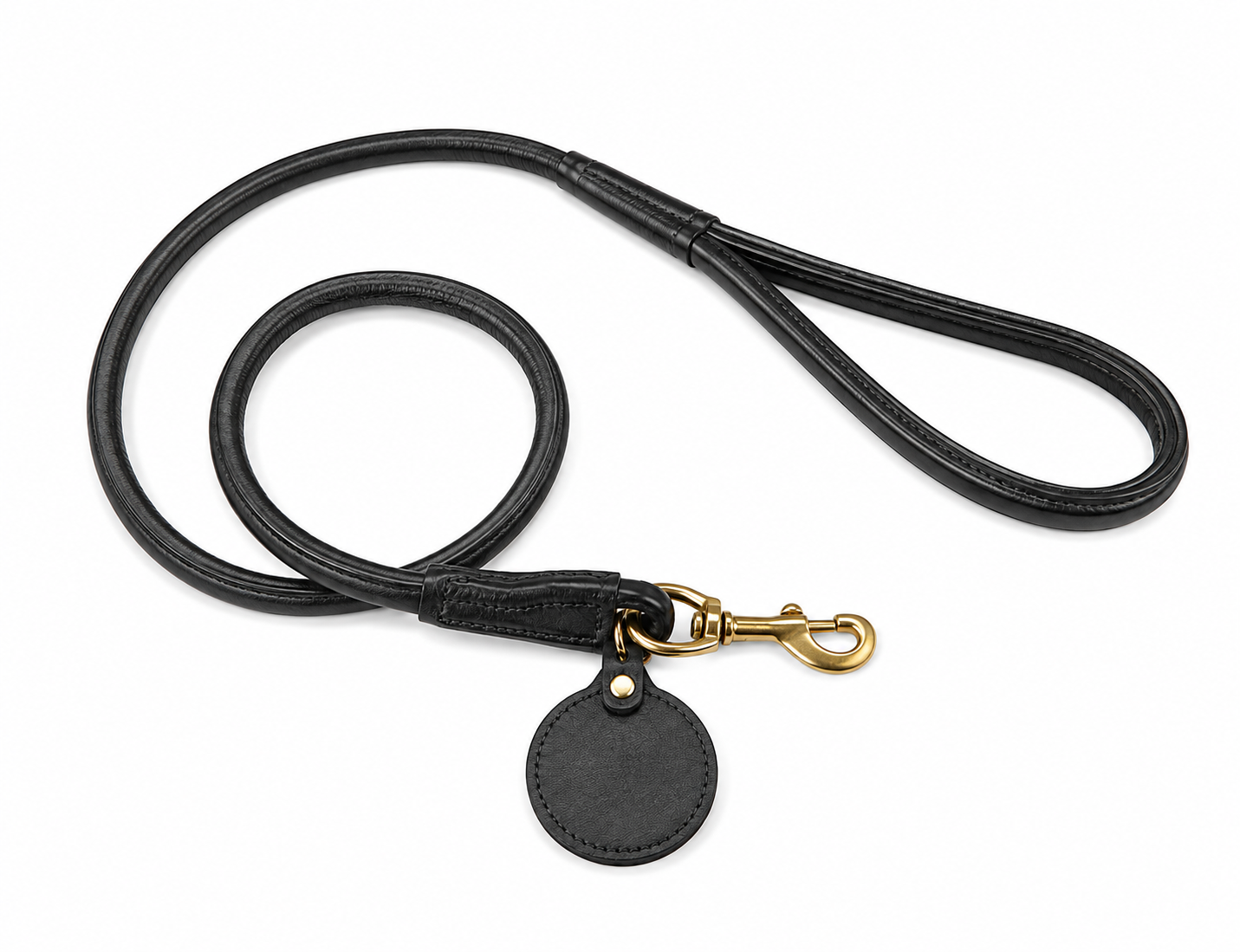 Sheddings Pets Round Leather Dog Leash - Image 4