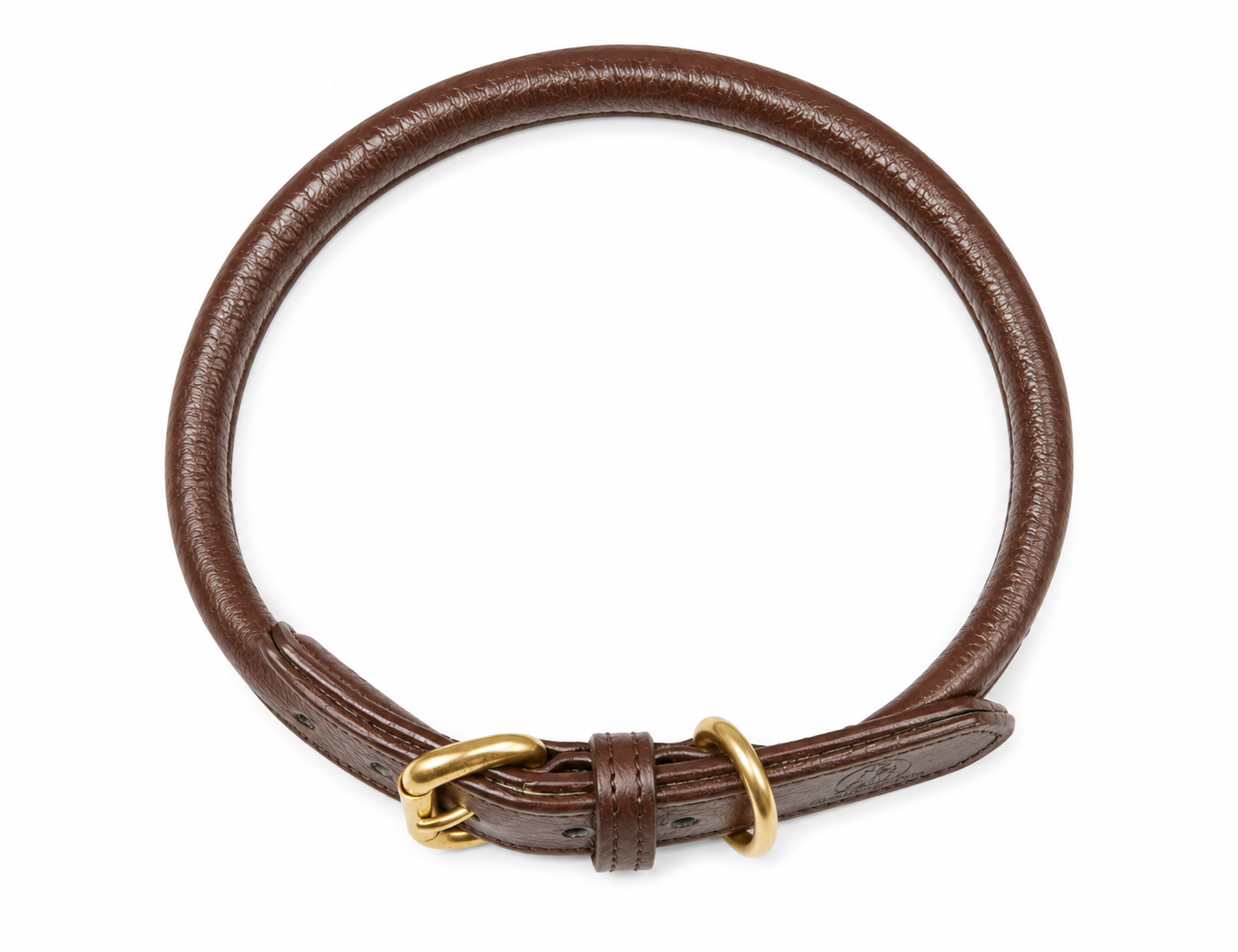 Sheddings Pets Round Leather Pet Collar - Image 2