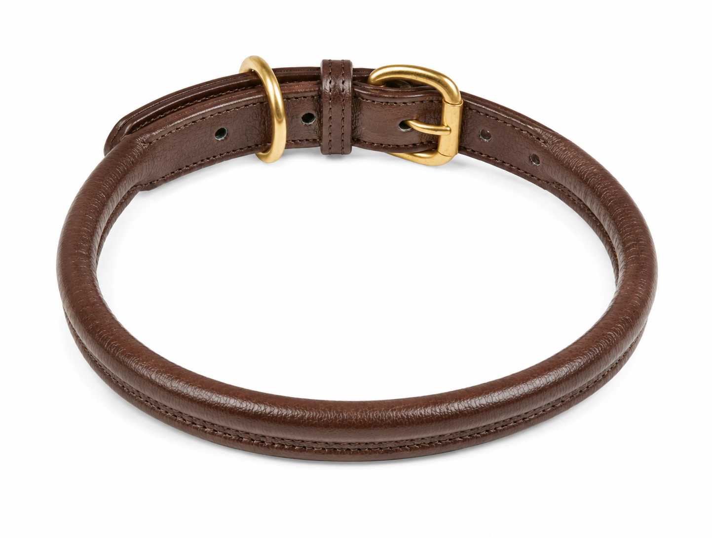 Sheddings Pets Round Leather Pet Collar - Image 3