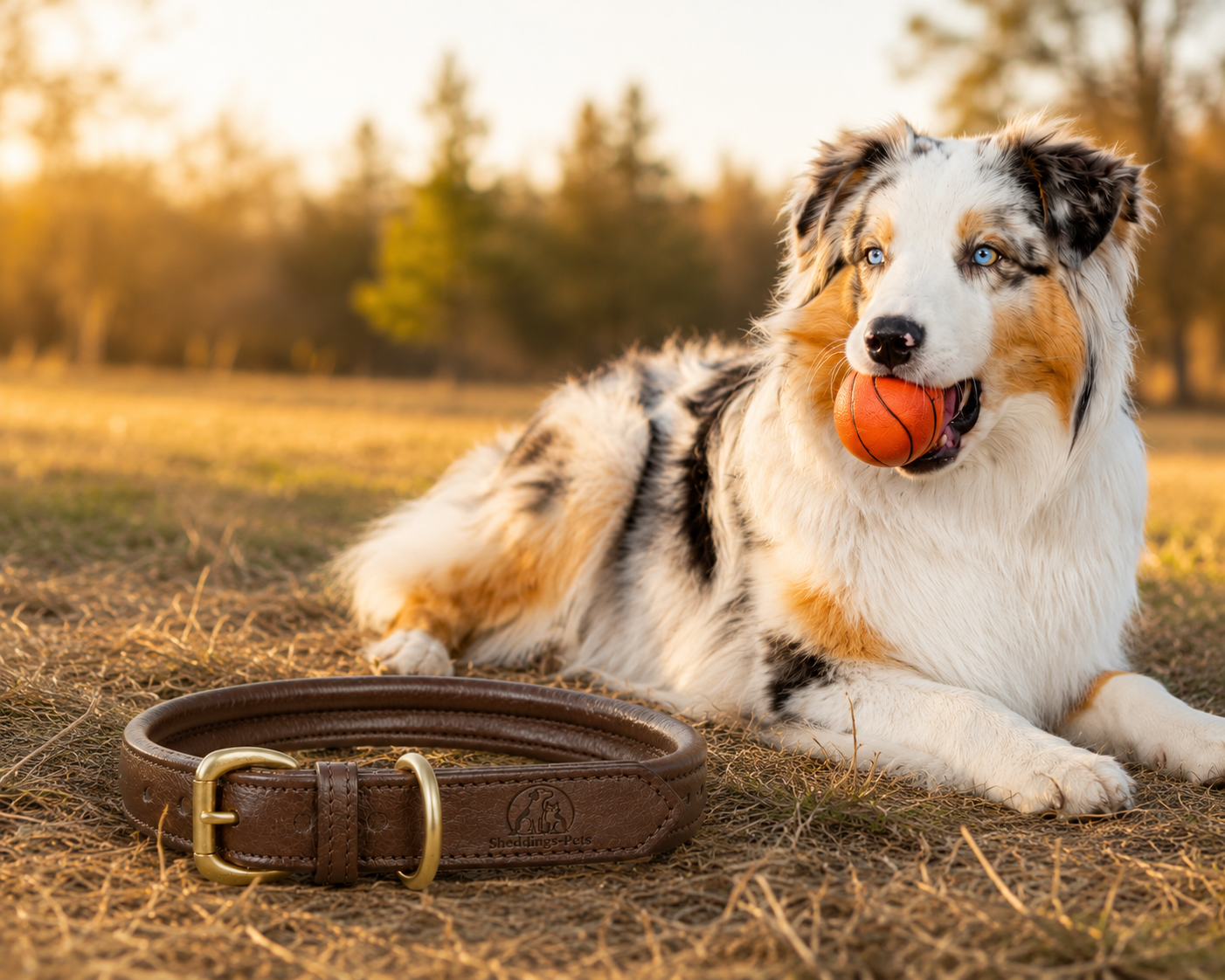 Sheddings Pets Round Leather Pet Collar - Image 5