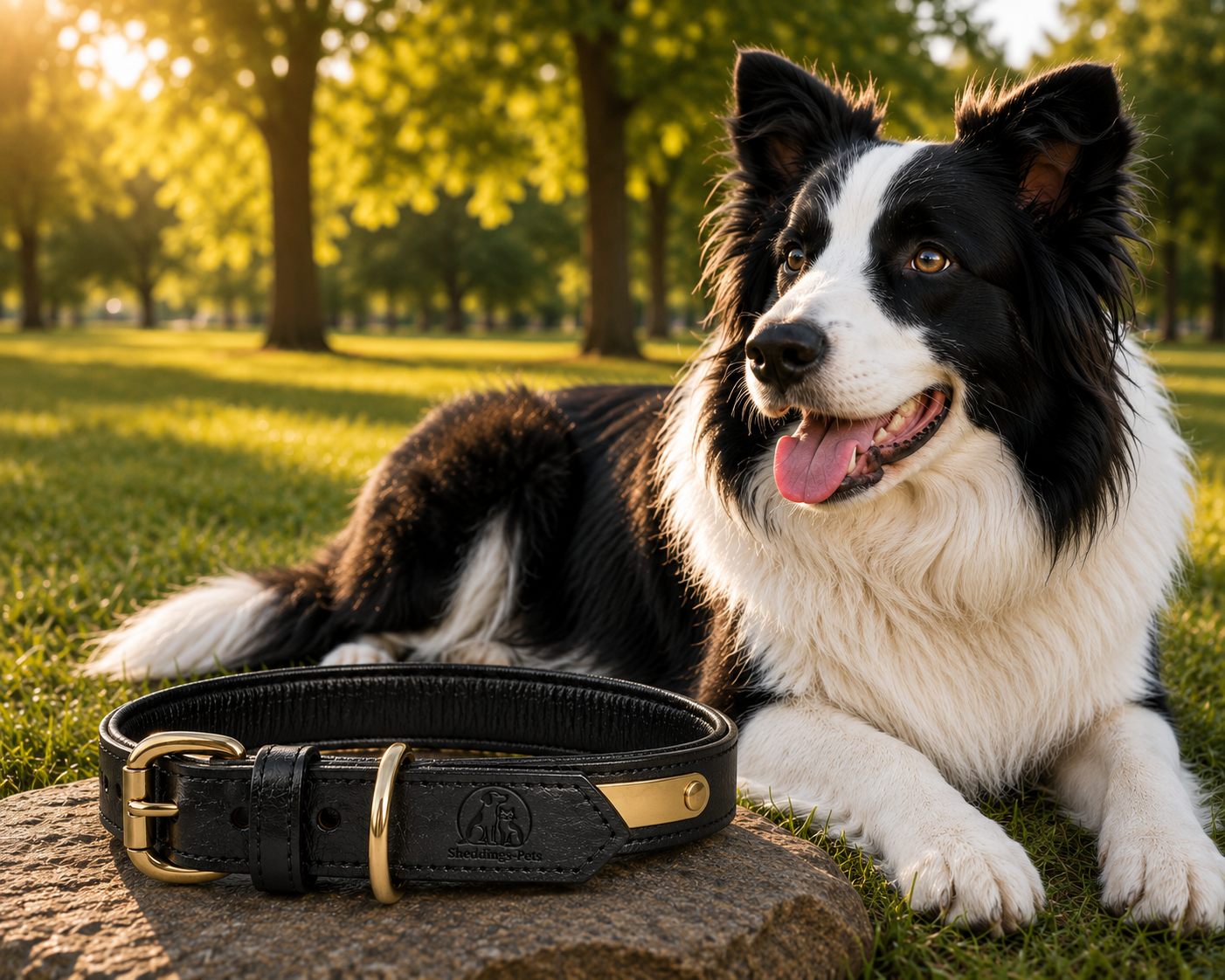 Sheddings Pets Round Leather Pet Collar - Image 6