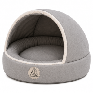 Pet Pantry Cozy Covered Pet Cave Bed – Soft Enclosed Dog & Cat House, Sage Green