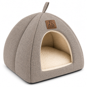 Pet Pantry Cozy Indoor Cat & Small Dog Cave Bed – Soft Enclosed Pet House with Plush Cushion