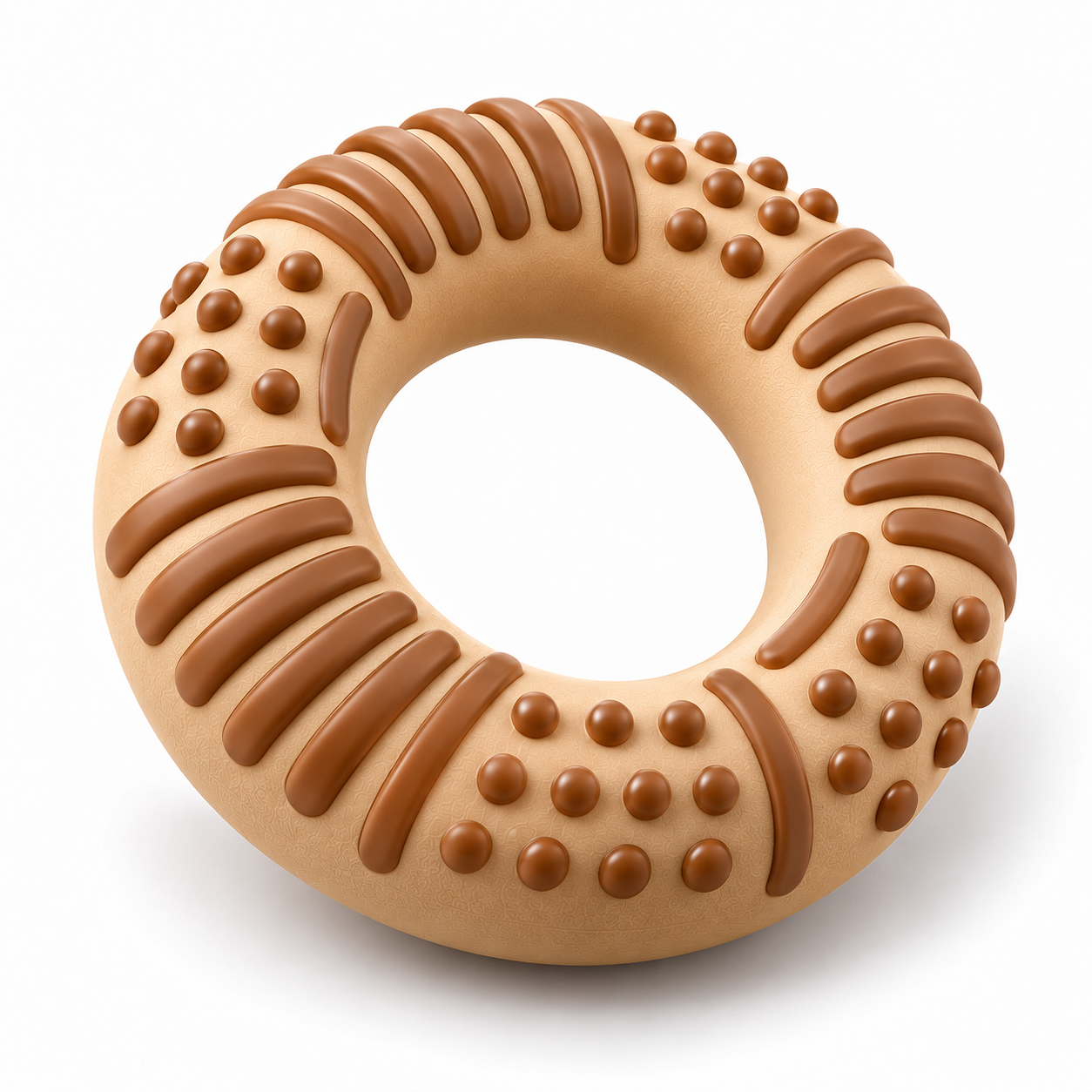 Textured Ring Dog Chew Toy with Raised Ridges and Bumps - Image 5