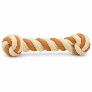 Twisted Rope-Style Dog Chew Toy with Knotted Ends